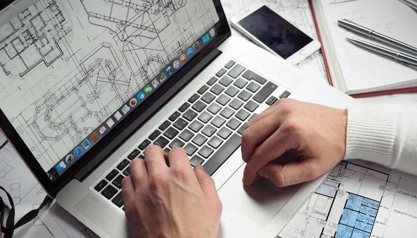 designing being done on a computer