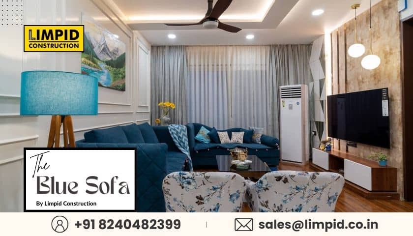 the blue sofa by limpid construction llp